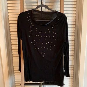 Long sleeve tissue tee